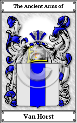 Van Horst Family Crest Download (JPG)  Book Plated - 150 DPI